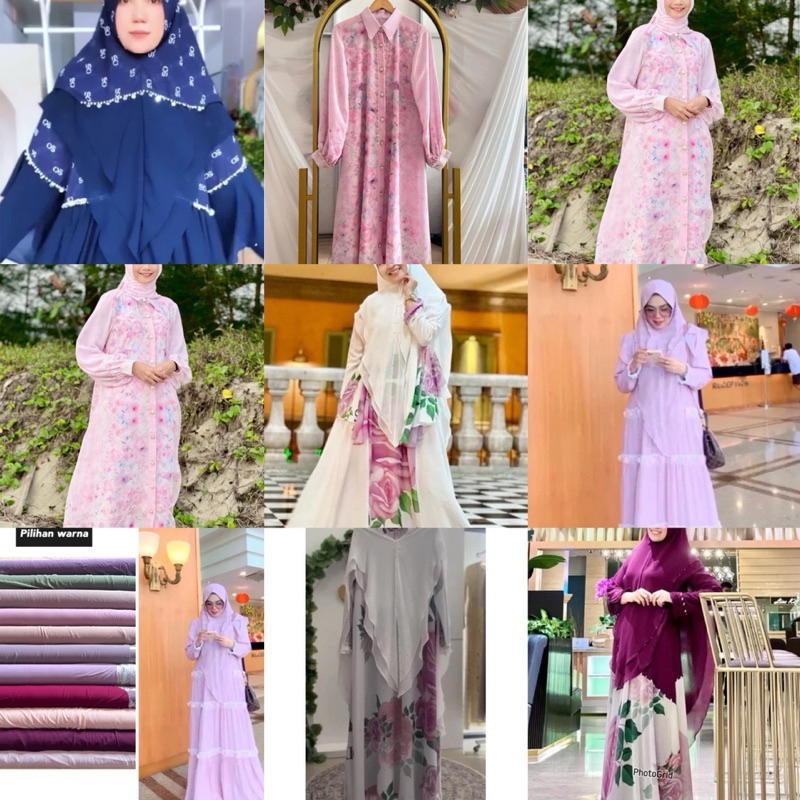 FANY SET BY SRIKUMALADEWI_SKD ROMANTIC BOTANICAL SERIES MONALISA SET DAN QUEEN NURAINI DAN QUEEN CIN