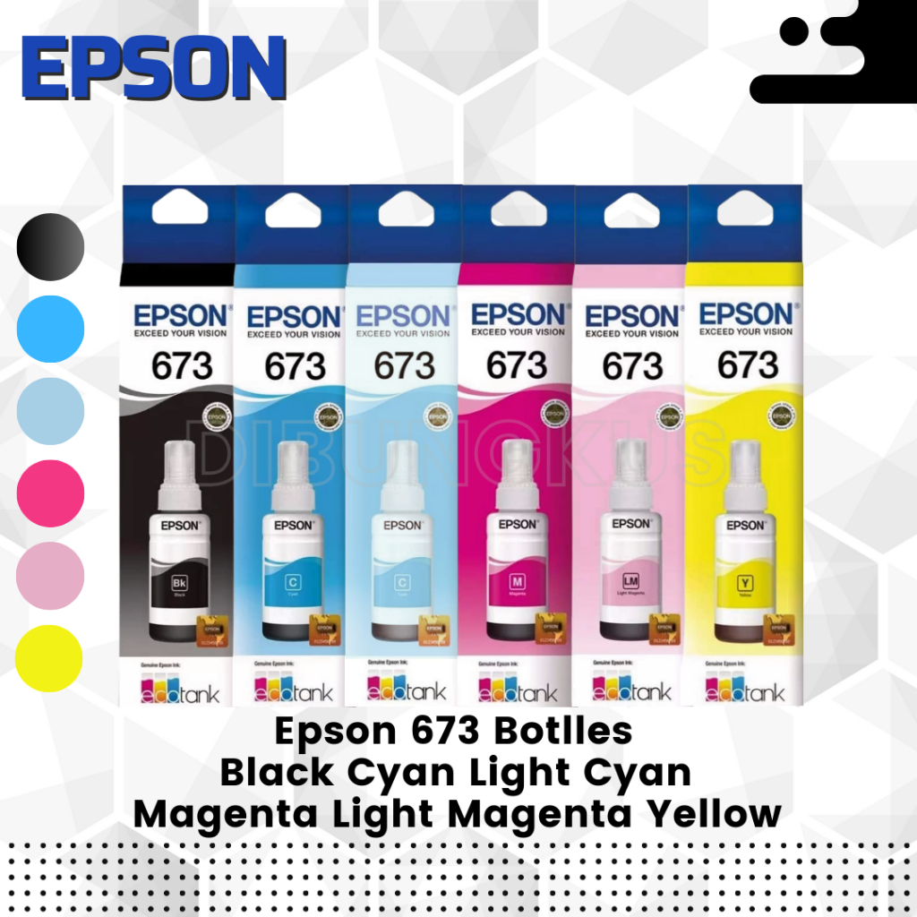 

1 Set Tinta Refill Epson 673 Ink Original 100%