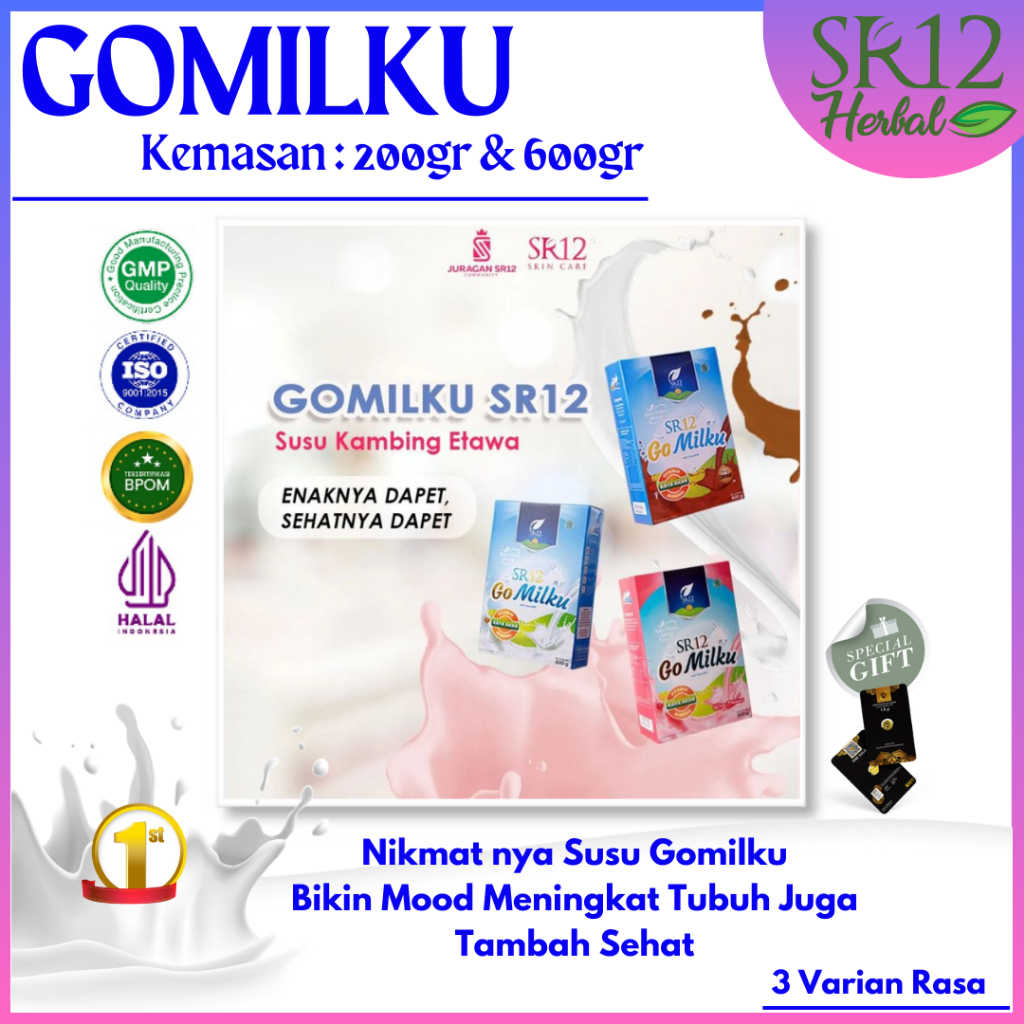 

Go Milku SR12 Halal Susu Kambing Etawa Premium Meningkatkan Kesehatan Inmun Aman Bumil Busui