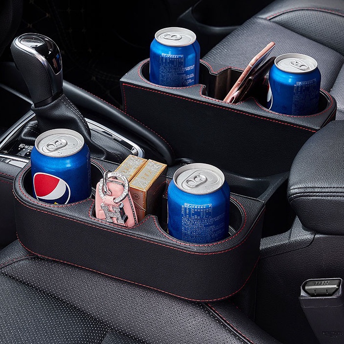 ZQ Front Seat Car Organizer Premium Rak Samping Mobil Gap Storage Kursi Jok Mobil Botol Gelas Multif