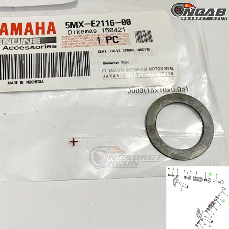 RING DUDUKAN PER KLEP MIO SPORTY SMILE FINO KARBU MIO SOUL NOUVO ORIGINAL YGP