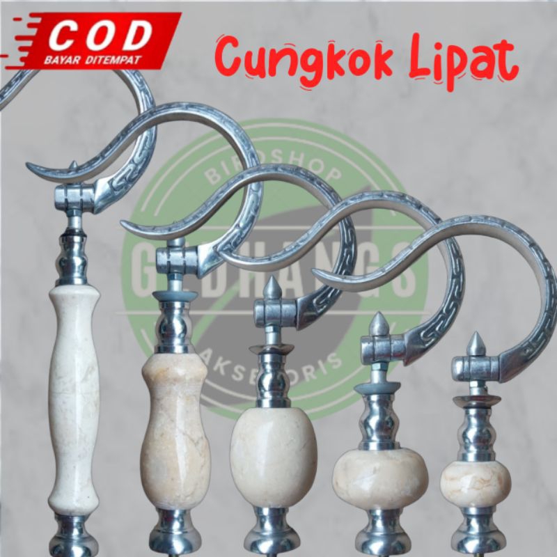 Gantungan Cantolan Pion Lipat Sangkar Burung Kotak Murai Motif Cungkok Pion Marmer