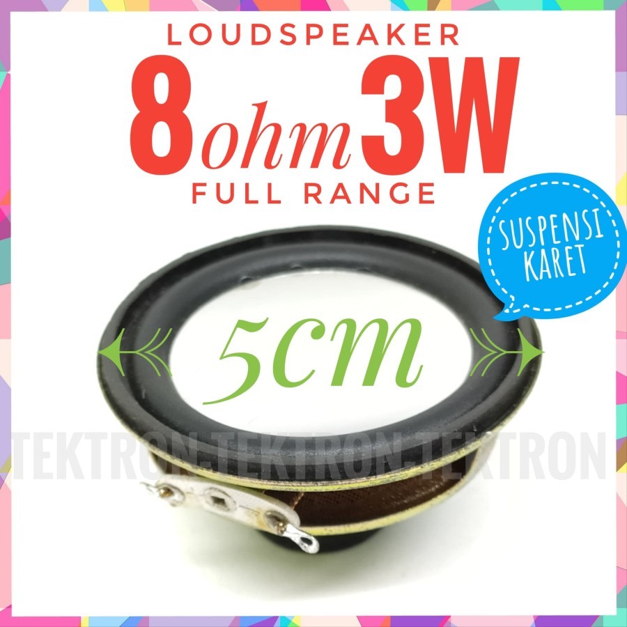 Loudspeaker 8ohm 3Watt 5cm 2inch Fullrange 8 ohm 3W 50mm Mp3 arduino