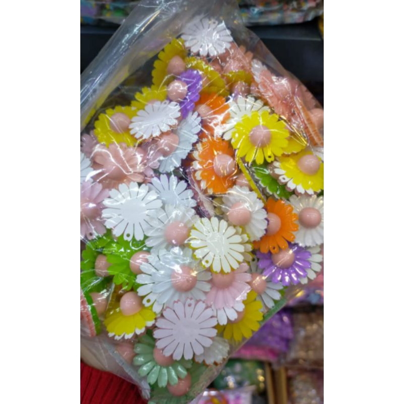 Clay bunga Besar/ Akrilik bunga/ Bandul motif bunga