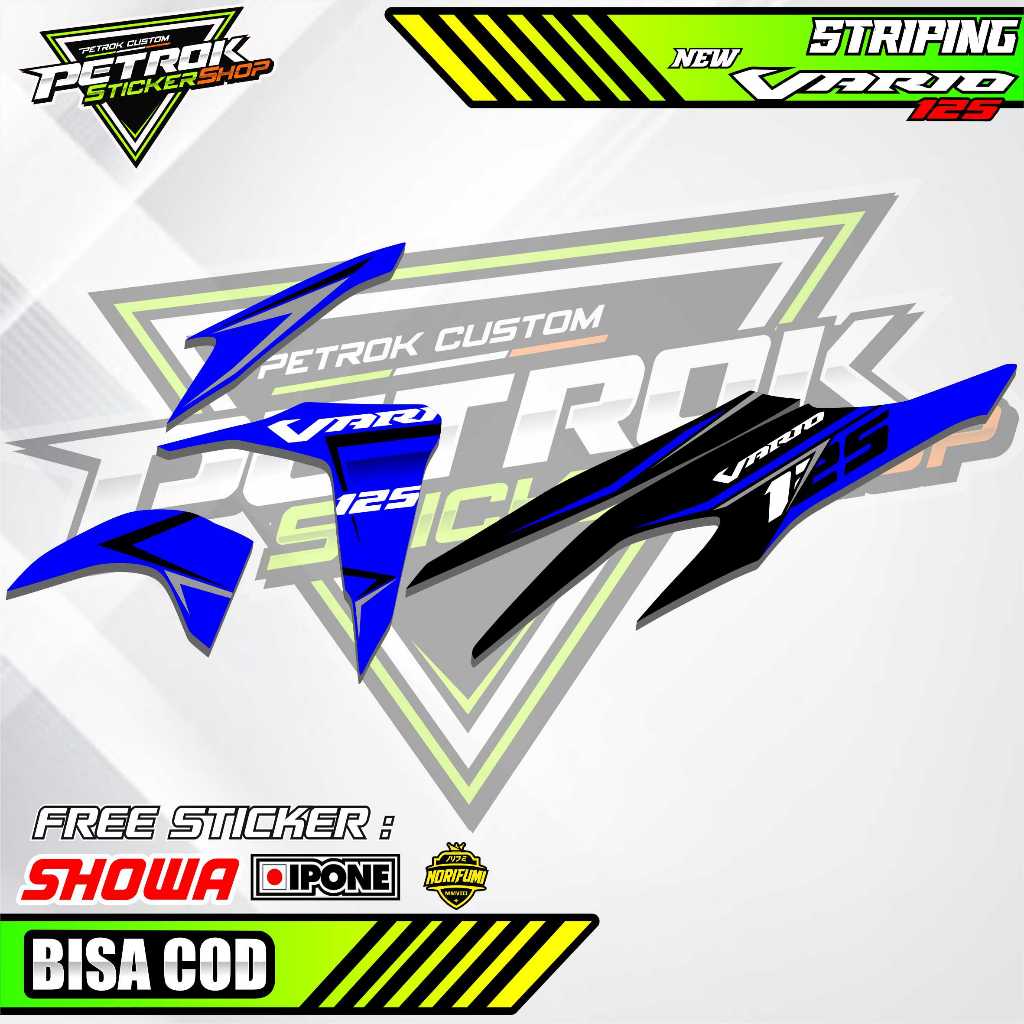 STRIPING VARIASI MOTOR VARIO 125 NEW / STICKER LIST VARIO 125 NEW