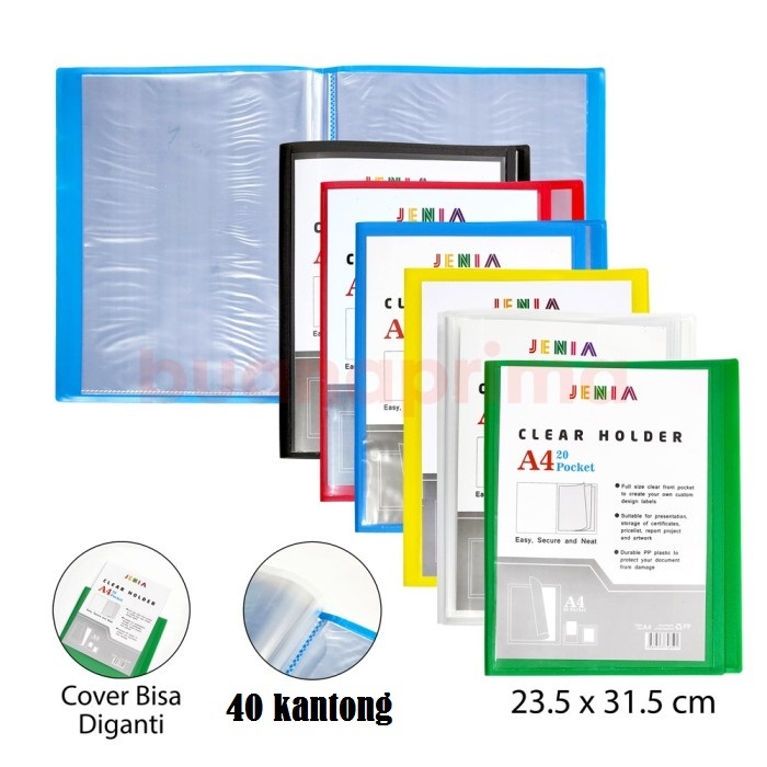 

Clear Holder Jenia A4 isi 40/Document Keeper Jenia A4 isi 40