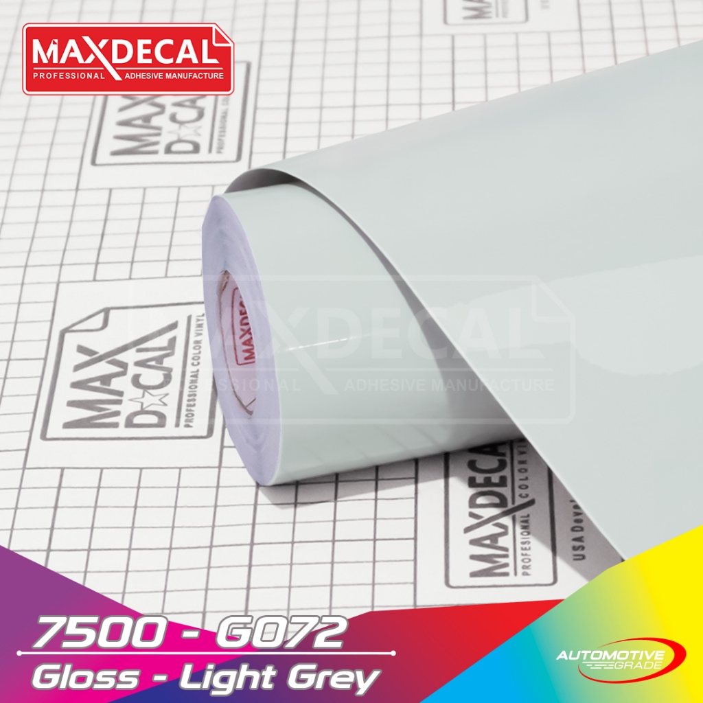 sticker MAXDECAL 7500 G M 072 Light grey Skotlet grey terang glossy doft meteran