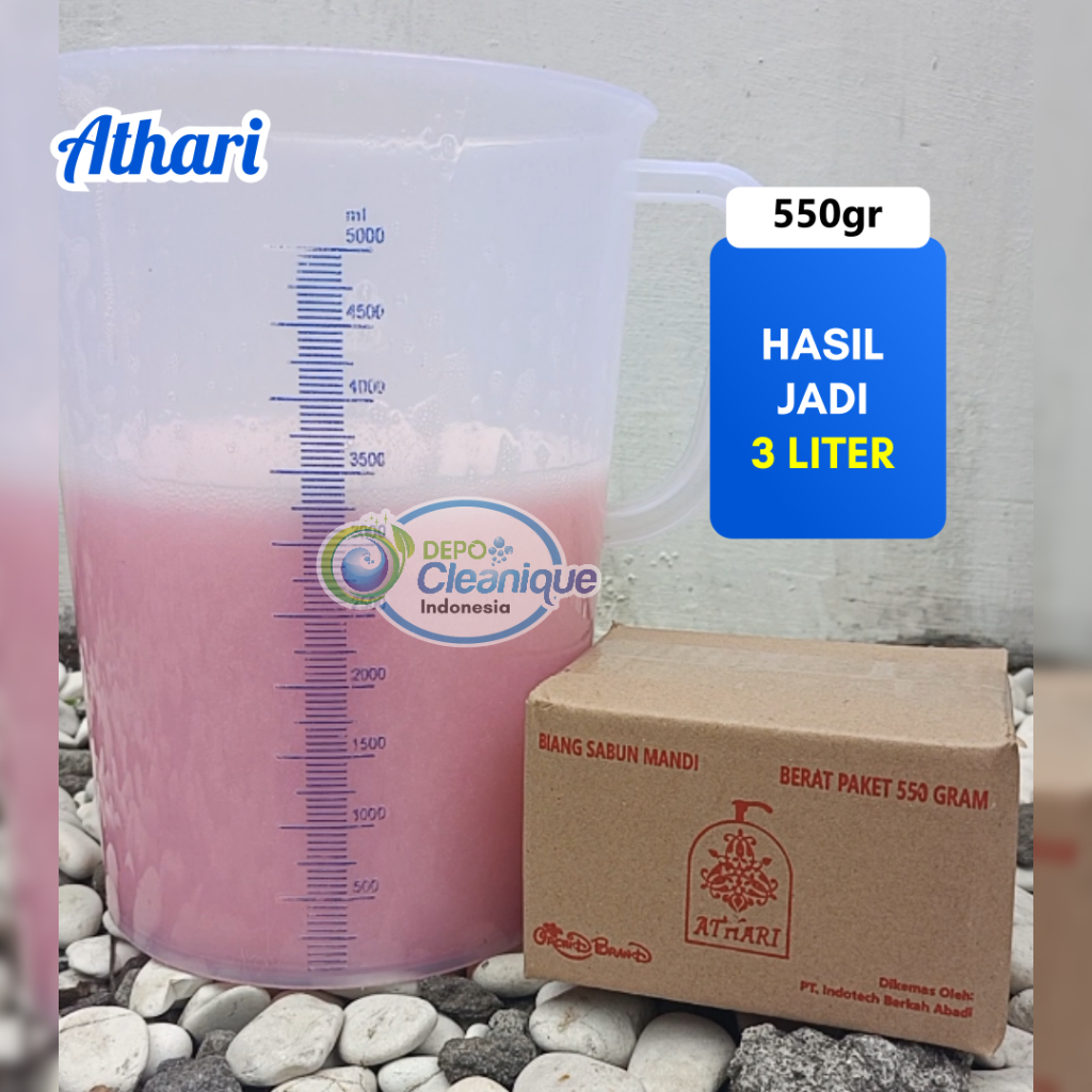 Bahan Membuat Sabun Mandi Cair Jadi 3 Liter - Athari Biang Sabun Mandi Murah
