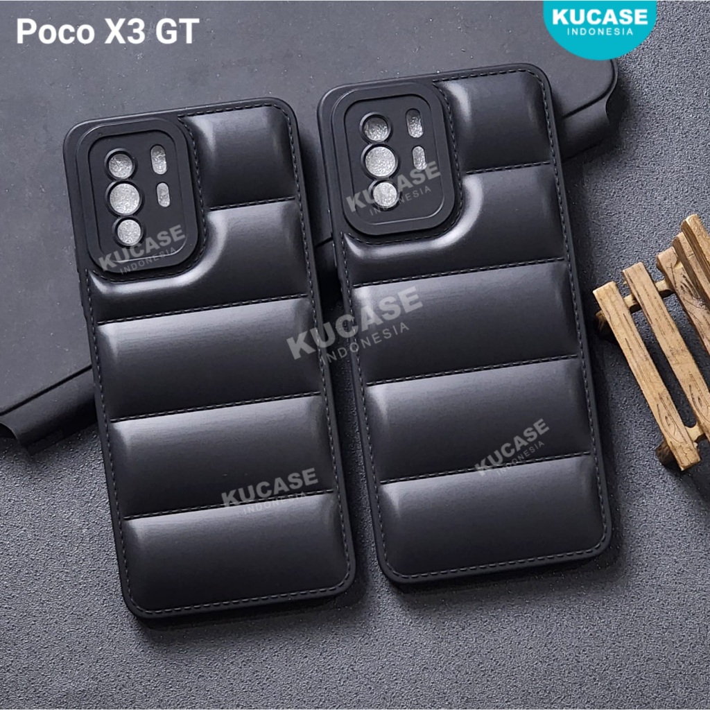 Poco X3 GT Case Macaron Black Motif Bantal Case Poco X3 GT