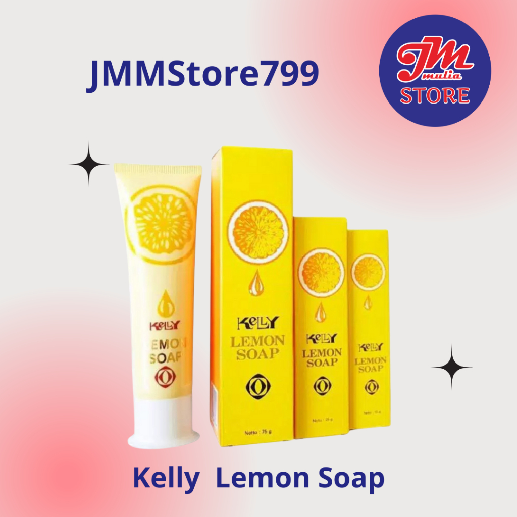 Kelly Lemon Soap Scrub Sabun Cuci Muka kelly