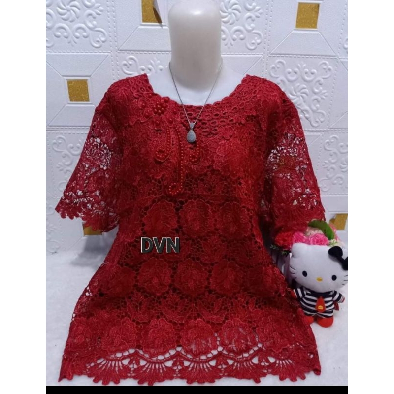 Atasan brokat premium