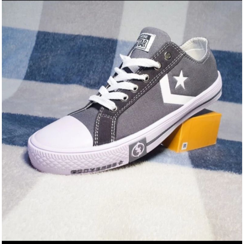 Sepatu Converse All Star Bintang Abu Klasik Premium