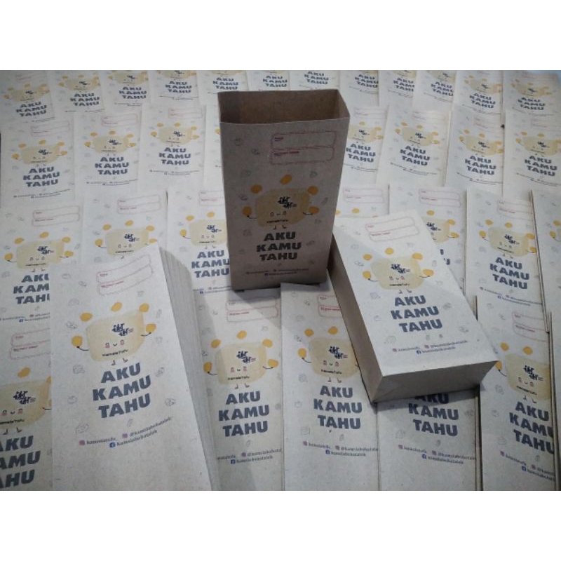 bungkus gorengan, kebab,burger custom  (FREE CUSTOM DESAIN)