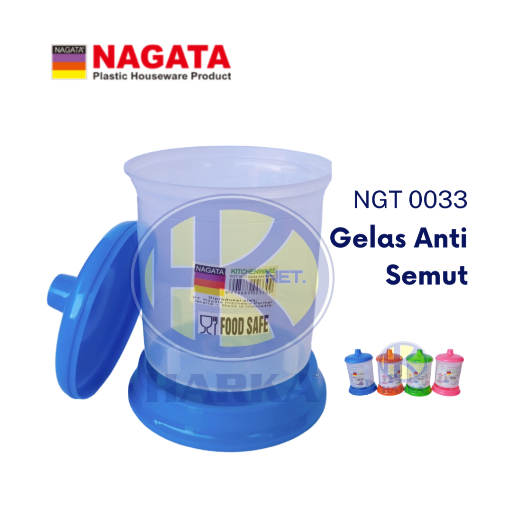 Tempat SUSU / PERMEN ANTI SEMUT | Gelas Tutup Wadah Gula Bumbu SERBAGUNA NAGATA NGT 0033 NGT0033