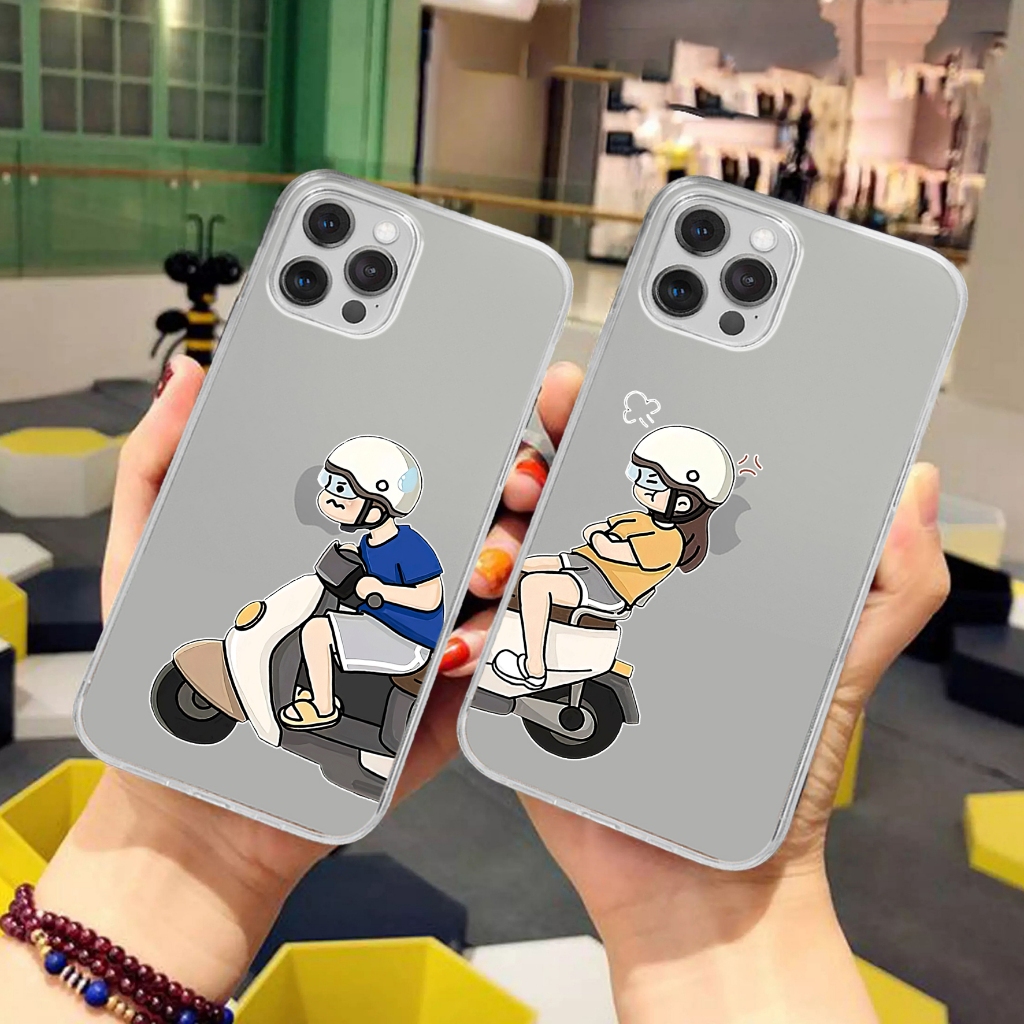 Case Motif COUPLE MOTOR SAMSUNG A04 A03S A10 A11 M21 M22 M20 S21FE A03 CORE A01 A04E M12 A14 A22 A70