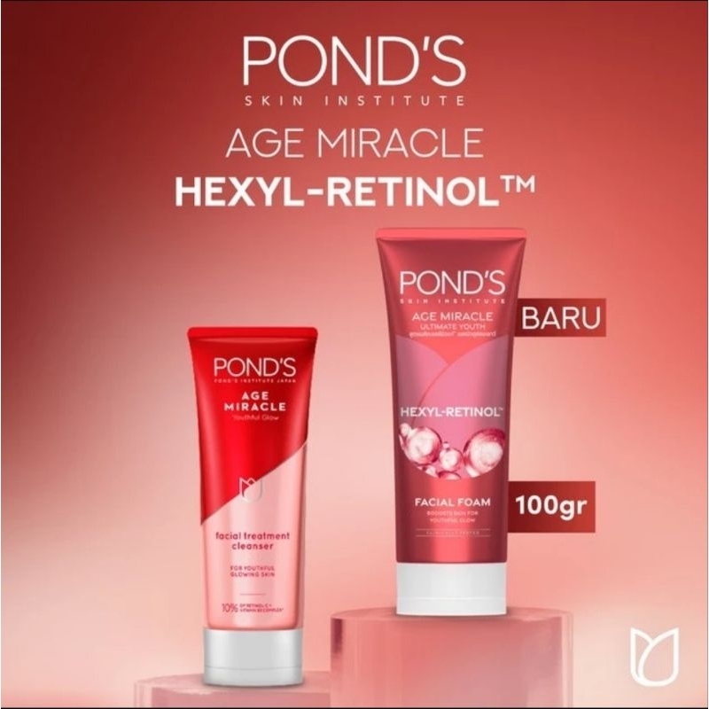 Ponds Age Miracle Sabun Cuci Muka Youthful Glow 100Gr