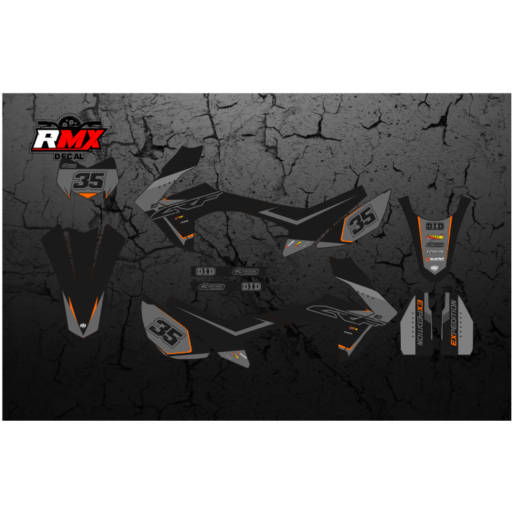 DECAL CRF 250 L FULLBODY (002) DEKAL STIKER CRF 250L 2017 2018 2019 2020 HITAM MERAH, KUNING, HIJAU,