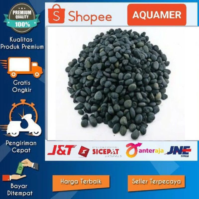 Batu koral hitam batu alor hitam aquarium aquascape 500 gr