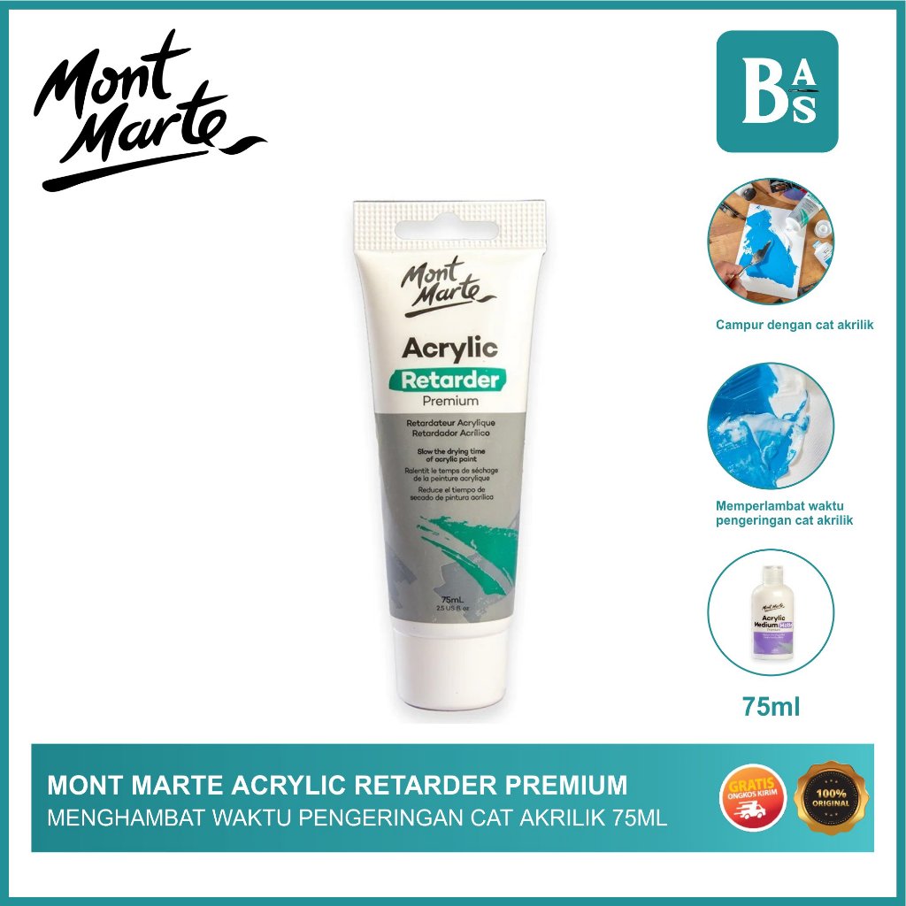 

MONT MARTE ACRYLIC RETARDER 75ML / Menghambat Waktu kering Cat Akrilik