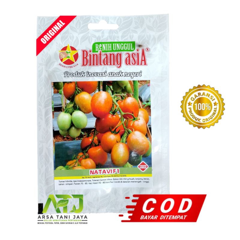 Benih Tomat Natavi F1 0,5Gram - Cap Bintang Asia