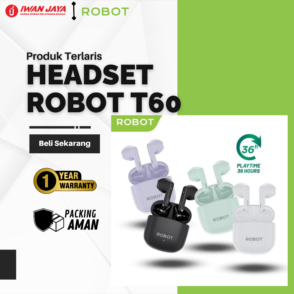 HEADSET ROBOT AIRBUDS T60