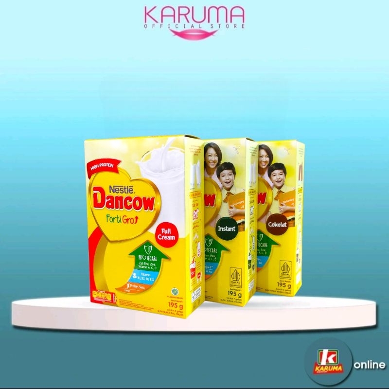 

Dancow FortiGro Full Cream , instan , coklat 195g