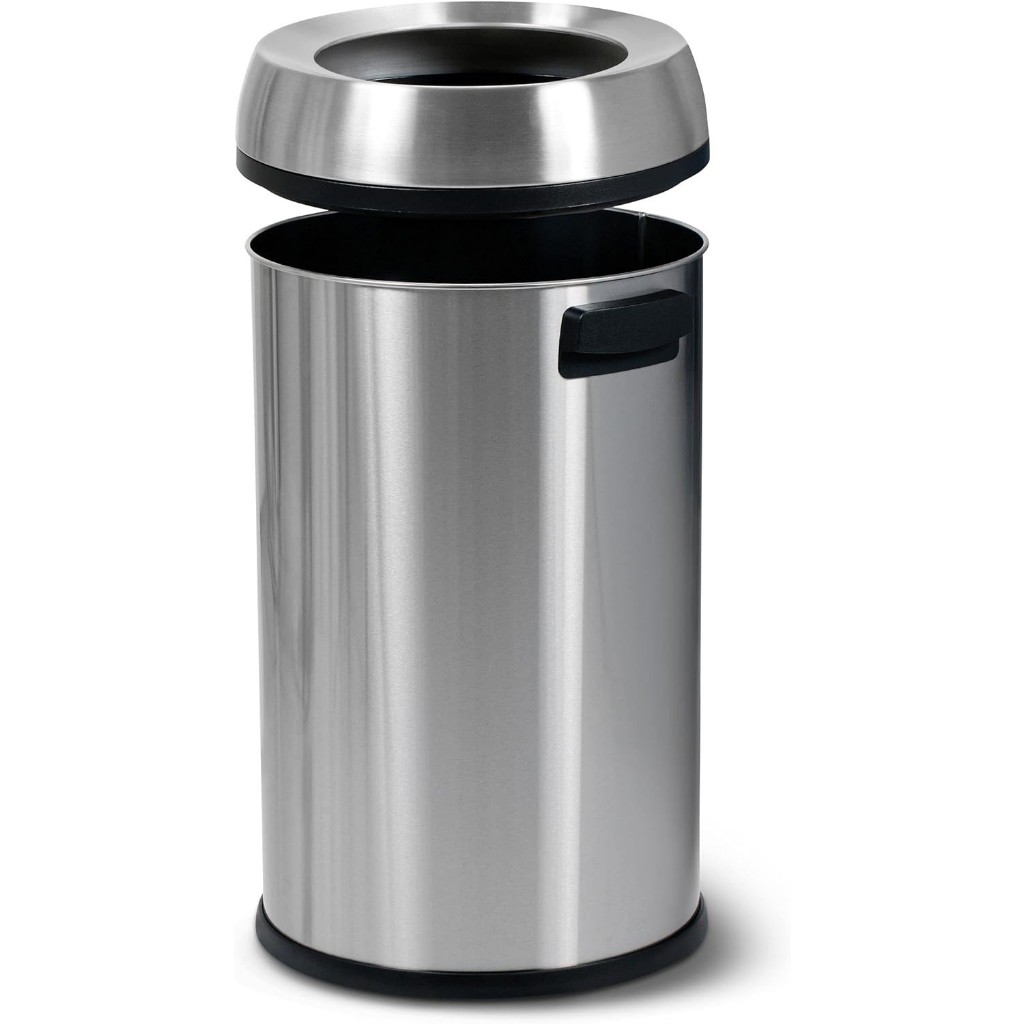 dustbin garbin 65liter stainless steel bulat
