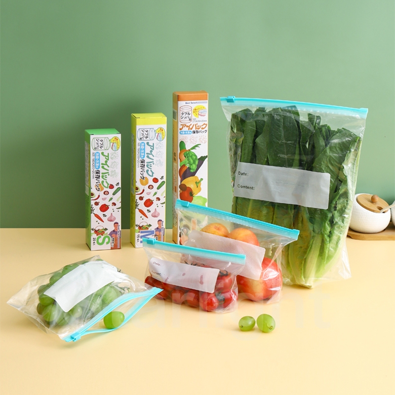 NEA STARLIGHT PLASTIK ZIPLOCK REUSABLE KANTONG PLASTIK KLIP ZIPLOCK ORGANIZER MAKANAN SAYURAN FRESH