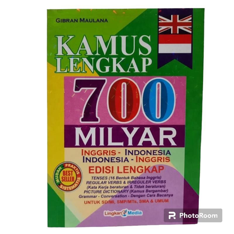 

KAMUS LENGKAP 700 MILIAR INGGRIS-INDONESIA UKURAN 3/4