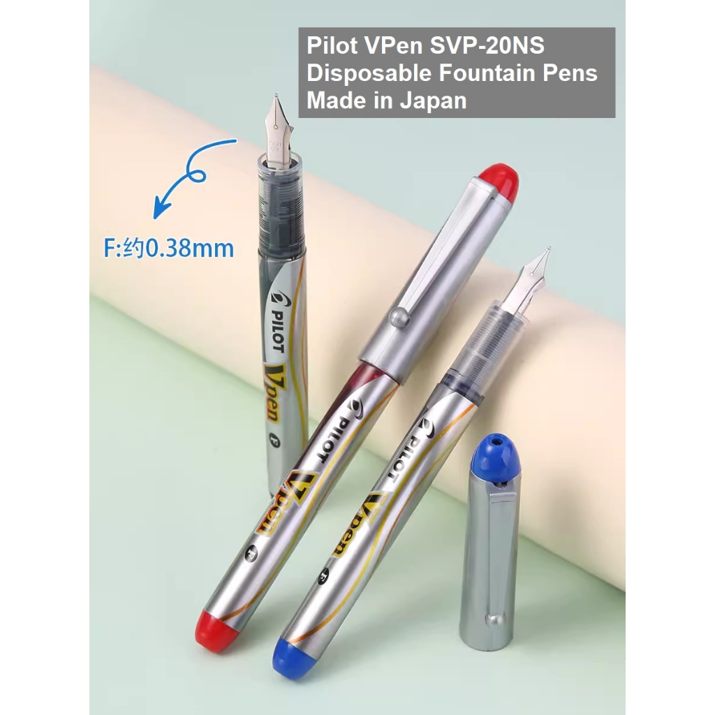 

Pilot V Pen ORI Disposable Fountain Pens VPEN Fine Point Made in Japan SVP-20NS