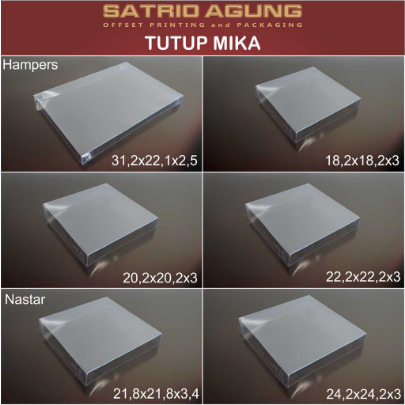 

Tutup Mika Berbagai Ukuran // Parcel Mania Magelang