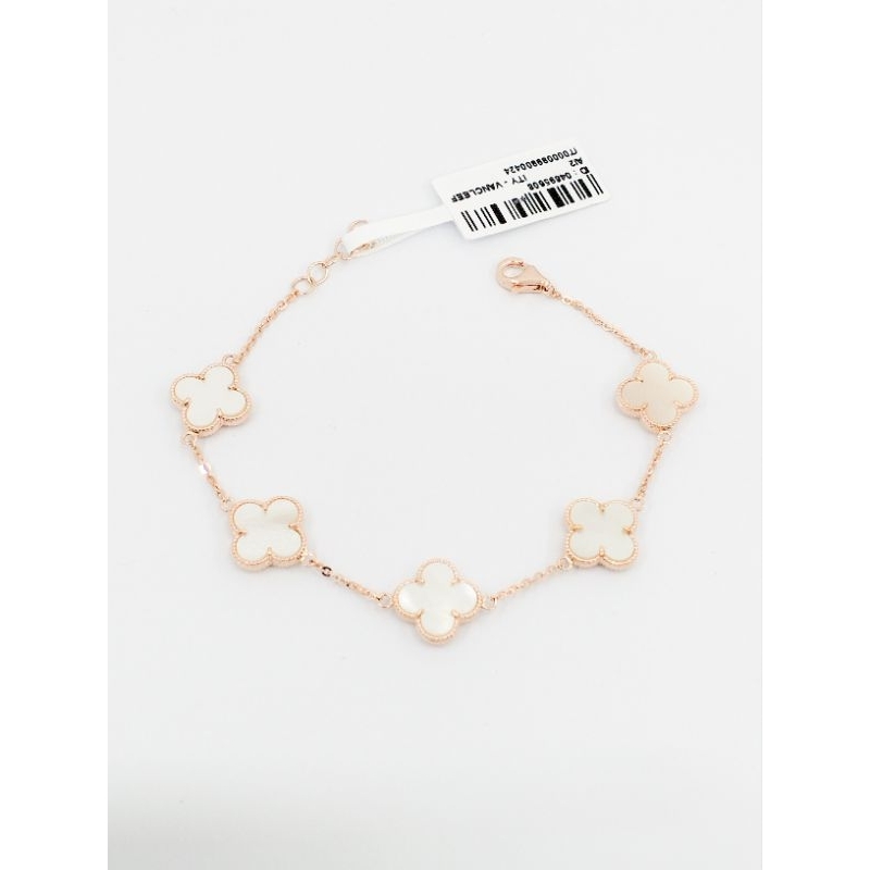 gelang clover putih 17k
