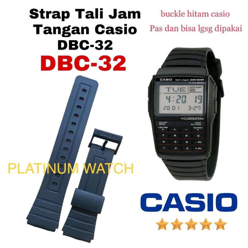 Tali Jam Tangan Casio Databank DBC32 DBC 32 DBC-32 DBC150 DBC 150 DBC-150 DBC30 DBC 30 DBC81 DBC 81