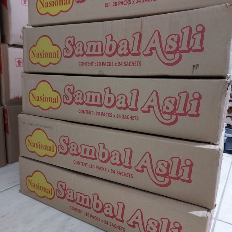 

HG 1 Dus Sambal Nasional Sachet 20 Pack X 480 Pcs