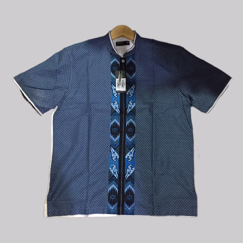 Topten Kemeja Koko Modern Pria Lengan Pendek Bordir