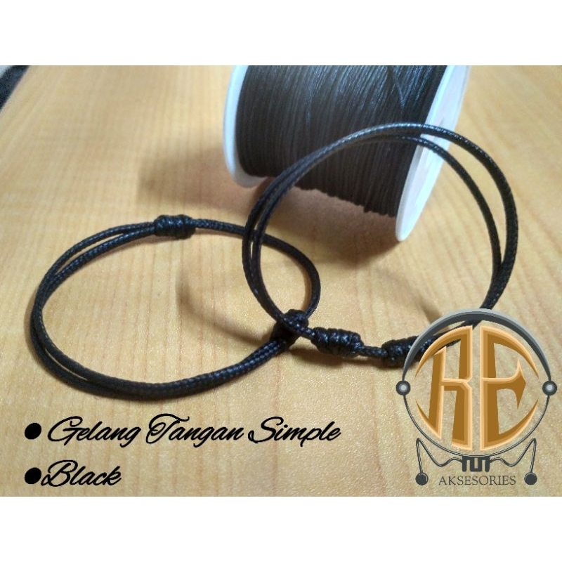 Gelang Hitam Polos Gelang Tali Korea Gelang Keren Gelang Viral Gelang Simple
