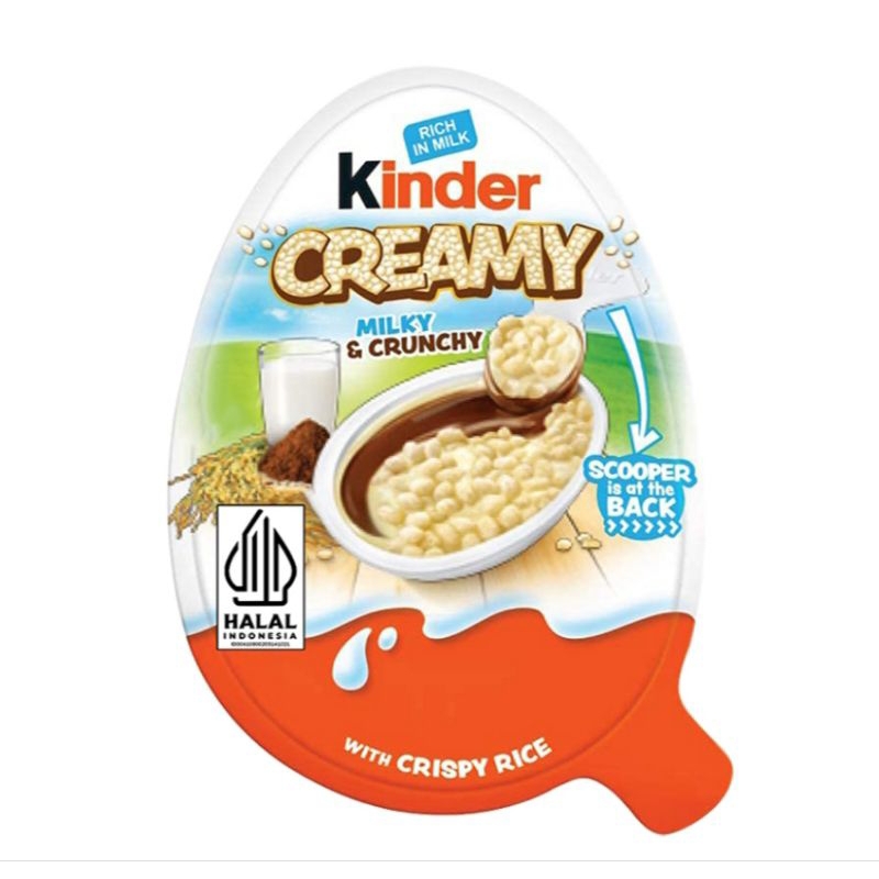 

Kinder Creamy Milky & Crunchy with Crispy Rice 19 g