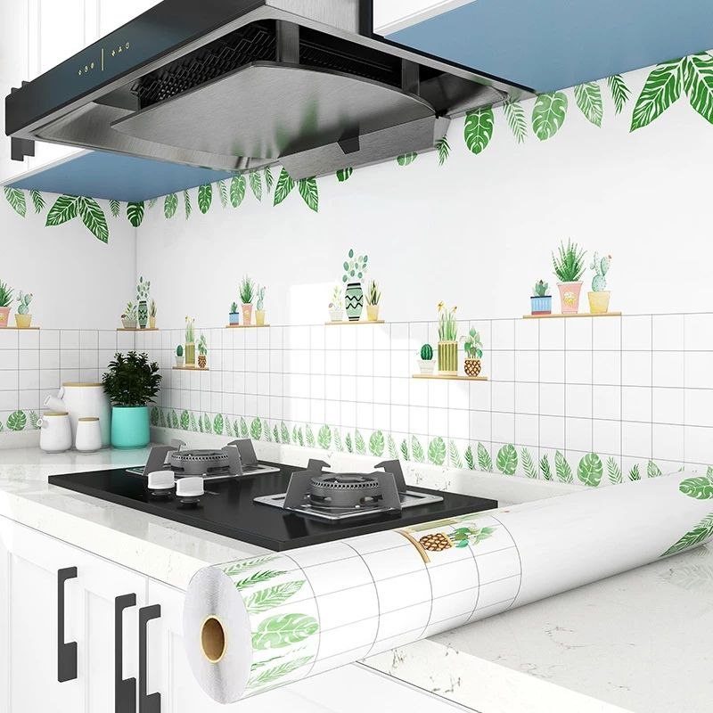 Stiker Dapur Anti Panas 60 X 1 M Tahan Panas Waterproof / Wallpaper Sticker Dapur Anti Air