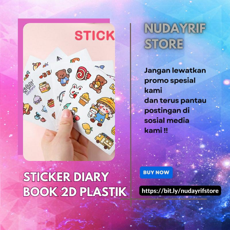 

P.20_STICKER DIARY BOOK 2D PLASTIK