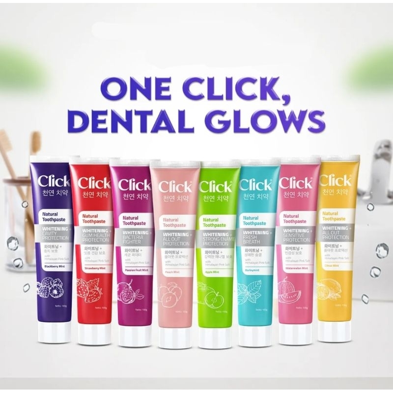 CLICK Natural Toothpaste Odol Pasta Gigi