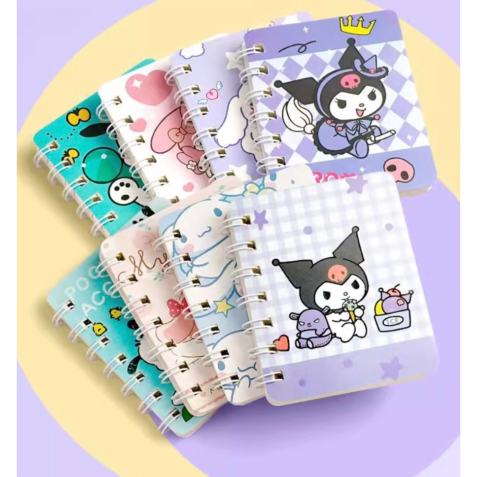 

LRMS Notebook Mini A7 Buku Kecil Catatan Scrapbook Mini Buku Notes Kecil Alat Tulis Sekolah 80 & 50 Lembar