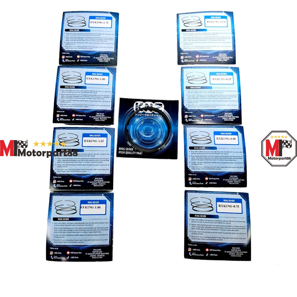 RING PISTON SEHER RX KING RXK RX K OS STD - 200 KNZ 4Y2 STD 25 50 75 100 125 150 175 200