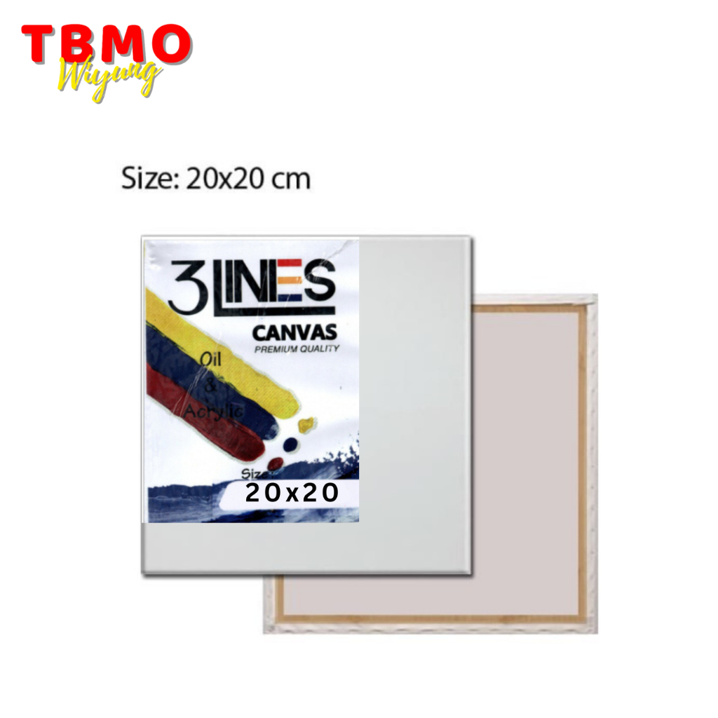 

TBMO Kanvas 3 Lines Bantex 20x20cm Premium Quality KV020X020