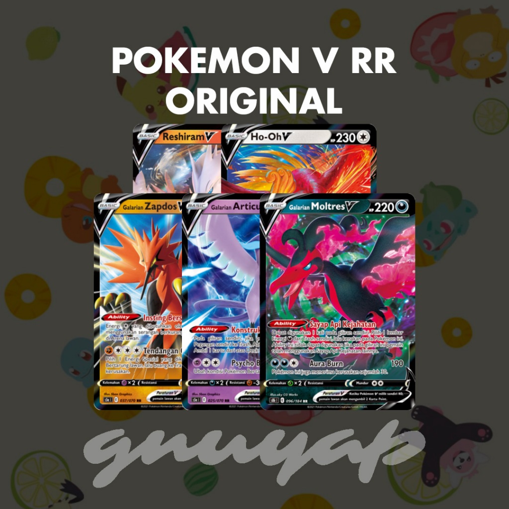 TERMURAH V RR arceus charizard eternatus gyarados ho oh kyurem lugia rayquaza reshiram versi indones