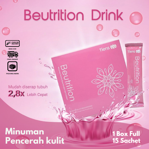 Tiens Beutrition Drink Extra Whitening Minuman Vitamin Glow Collagen 1 Box Full Pemutih Badan Menghi