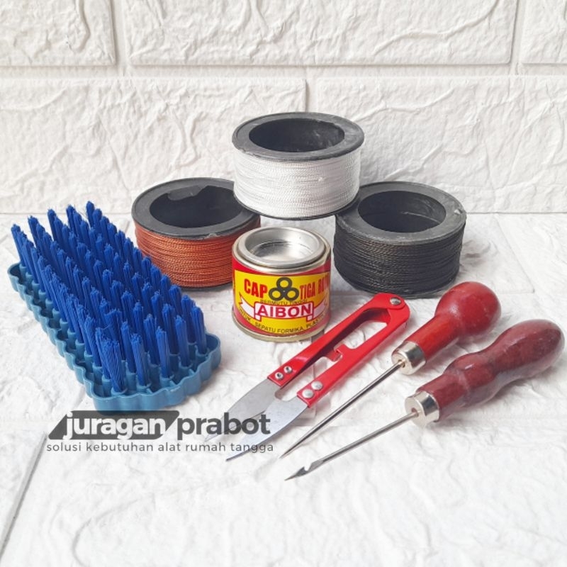 Paket Alat Sol Sepatu Sandal Lengkap Hemat