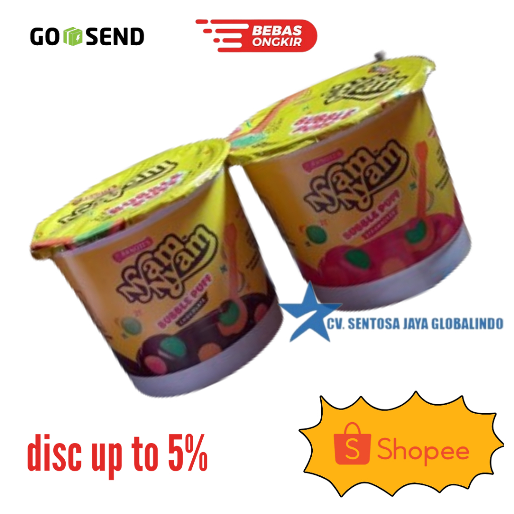 

[PROMO!!] Nyam Nyam Bubble Puff 1 PAK isi 12pcs - nyamnyam nyam-nyam