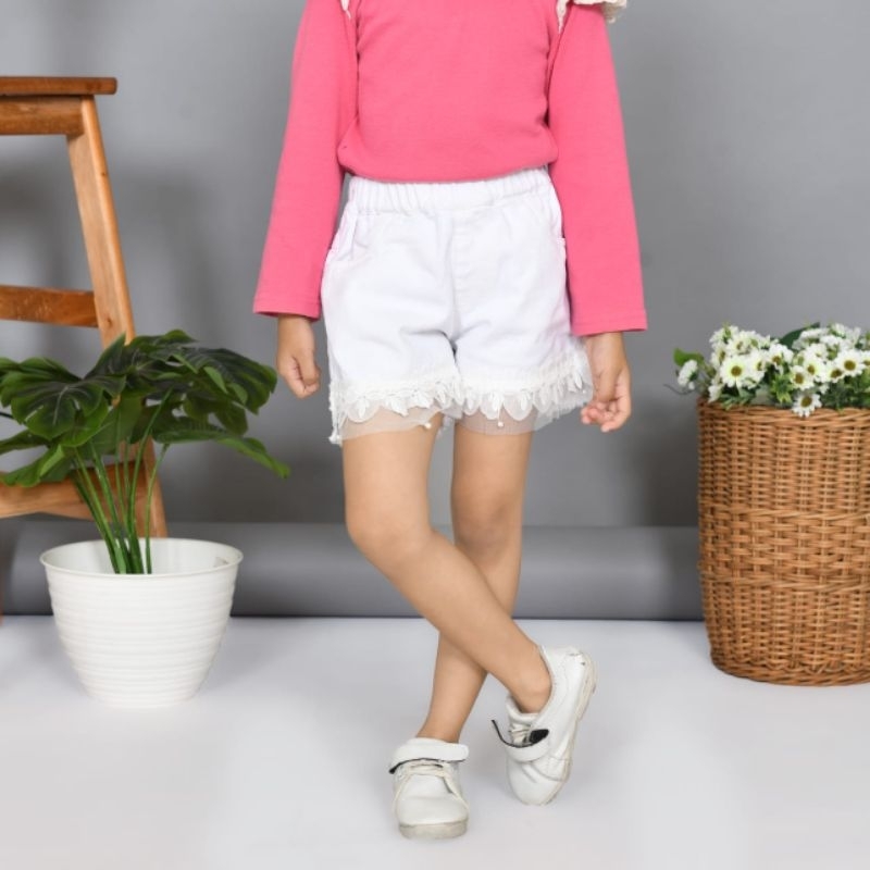 Hot pants anak cewek/levis pendek anak perempuan umur 6 bulan - 7 tahun