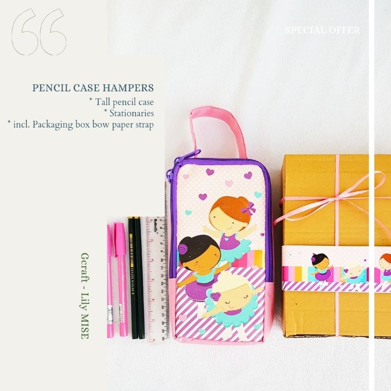 

tall pencil case hampers - goodiebag - ready stock pencil case - hamper kotak pensil