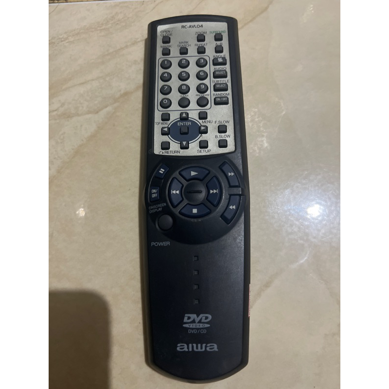REMOTE REMOT DVD COMPO AIWA RC-AVL04 ORIGINAL ASLI